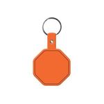 Stop Sign Flexible Key Tag - Orange