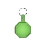 Stop Sign Flexible Key Tag - Translucent Lime