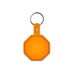 Stop Sign Flexible Key Tag - Translucent Orange