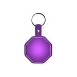 Stop Sign Flexible Key Tag - Translucent Purple