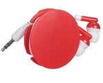 Storage Disc Clip with Earbuds - Red
