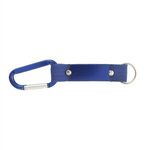 Strap Happy Keychain - Key Tag with Carabiner - Blue