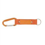 Strap Happy Keychain - Key Tag with Carabiner - Orange