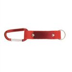 Strap Happy Keychain - Key Tag with Carabiner - Red
