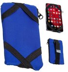 Strap N Go Phone Wallet with Belt Strap - Blue