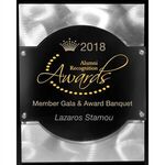 Strata Series- The Highlight Plaque - Black-clear-metal