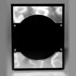 Strata Series- The Highlight Plaque - Silkscreen - Black-clear-metal