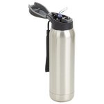 Stratford 17 oz Pop-Top Vacuum Insulated Stainless Steel Bot - Metallic Silver