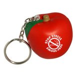 Stress Apple Key Chain -  