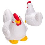 Stress Chicken -  White/Red