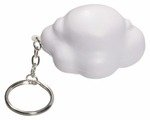 Stress Cloud Key Chain White - White