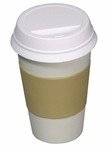 Stress Coffee Cup To Go - White/Tan