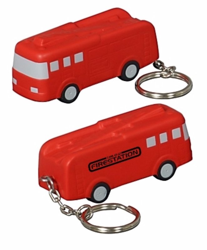 Main Product Image for Stress Reliever Fire Truck Key Chain