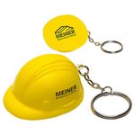 Stress Hard Hat Key Chain -  