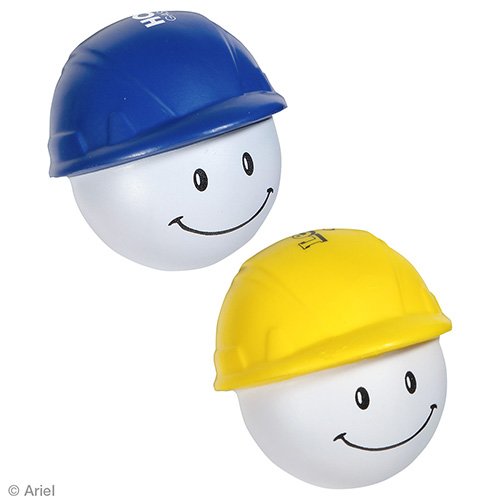 Main Product Image for Promotional Stress Reliever Ball With Hard Hat