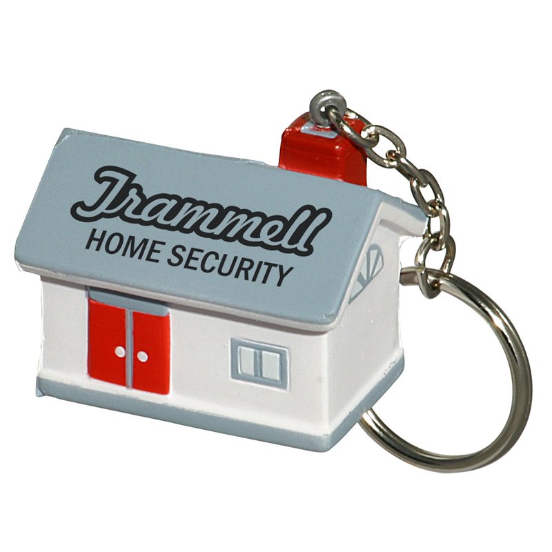 Main Product Image for Custom Imprinted Stress Reliever Key Chain - House