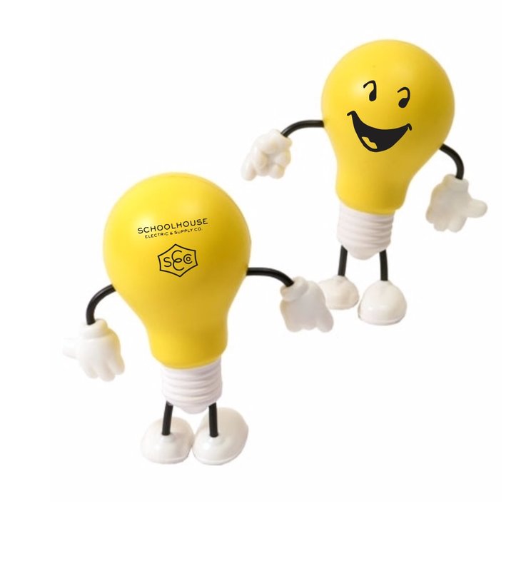 Main Product Image for Imprinted Stress Reliever Lightbulb Figure