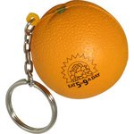Buy Custom Printed Stress Reliever Key Chain - Orange