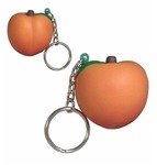 Stress Peach Key Chain - Orange
