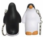 Stress Penguin Key Chain - White/Black