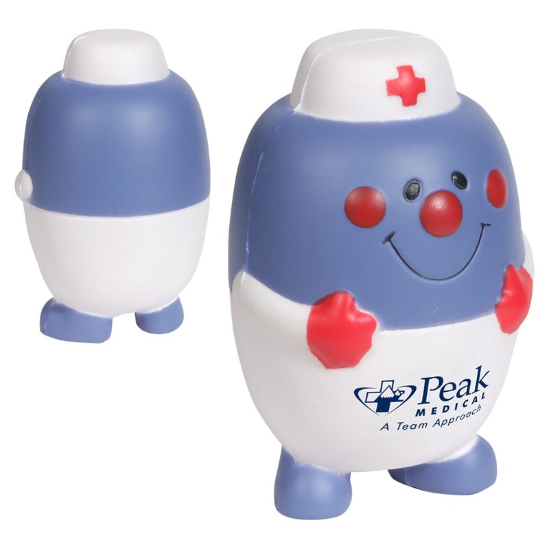 Main Product Image for Custom Printed Stress Reliever Pill Shaped Nurse