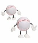 Stress Reliever Baseball Figure - White