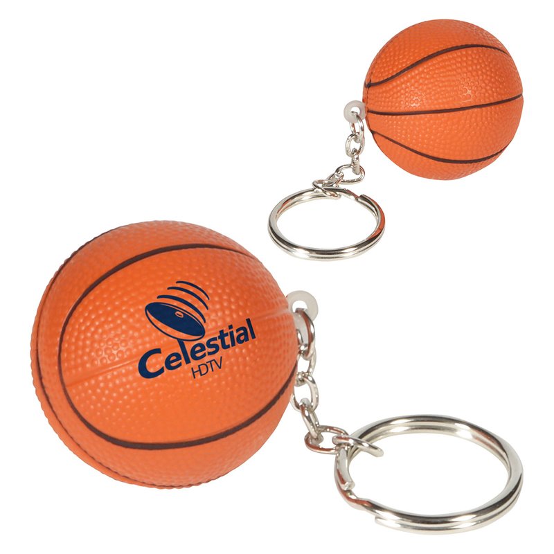 Main Product Image for Stress Reliever Key Chain Basketball
