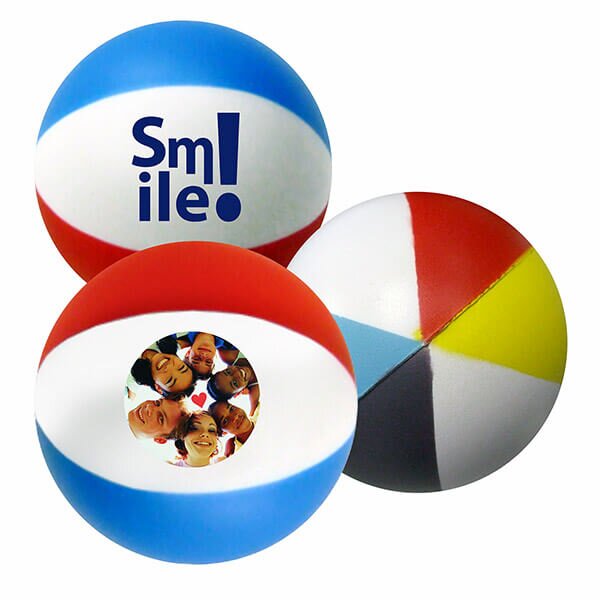 Main Product Image for Custom Printed Stress Reliever Beach Ball