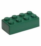Stress Reliever Building Block Individual Piece - Green