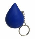Stress Reliever Droplet Key Chain - Blue