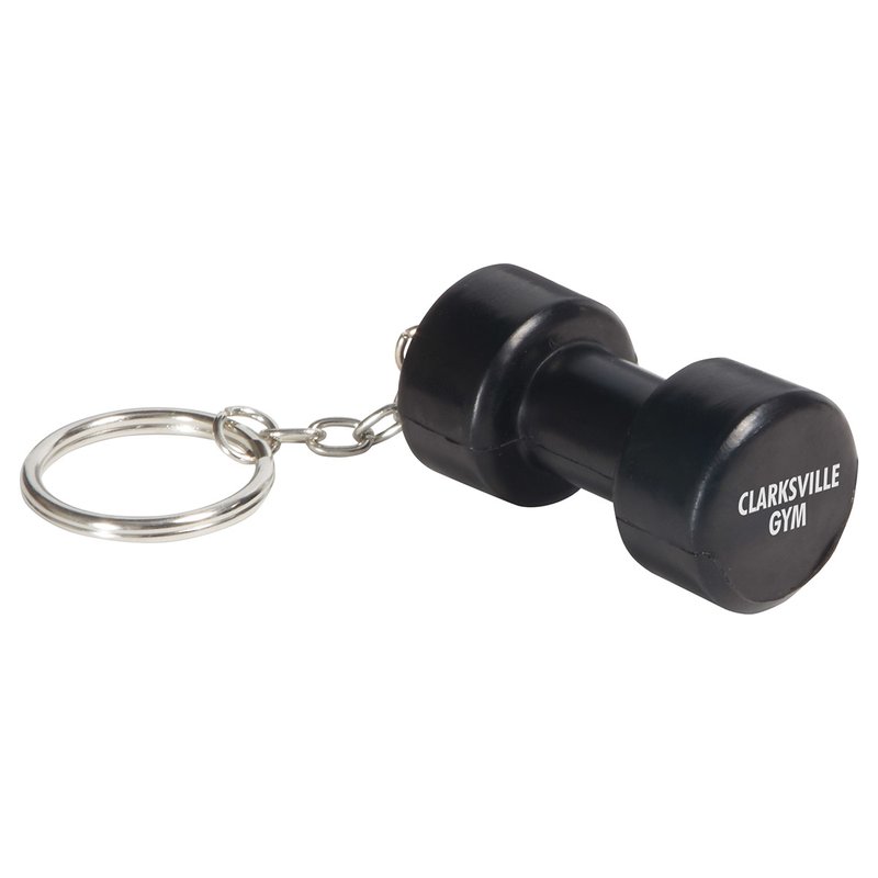 Main Product Image for Imprinted Stress Reliever Key Chain Dumbbell