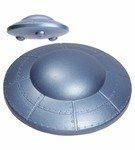 Stress Reliever Flying Saucer - Metallic Blue