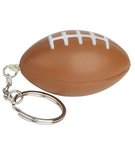 Stress Reliever Football Key Chain - Brown