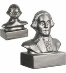 Stress Reliever George Washington Bust - Silver