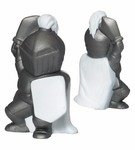 Stress Reliever Knight Mascot - Silver/White