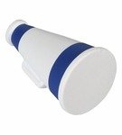 Stress Reliever Megaphone - Blue/White