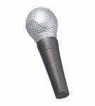 Stress Reliever Microphone - Black/Silver
