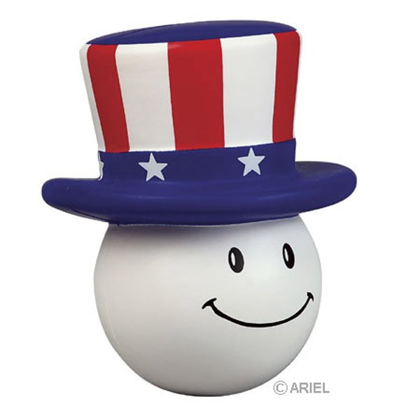 Main Product Image for Imprinted Stress Reliever Ball With Patriotic Hat