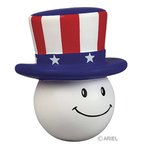 Buy Imprinted Stress Reliever Ball With Patriotic Hat