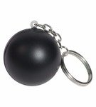 Stress Reliever Stress Ball Key Chain - Black