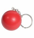 Stress Reliever Stress Ball Key Chain - Red