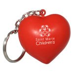 Buy Imprinted Stress Reliever Key Chain - Valentine Heart