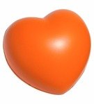 Stress Reliever Valentine Heart - Orange