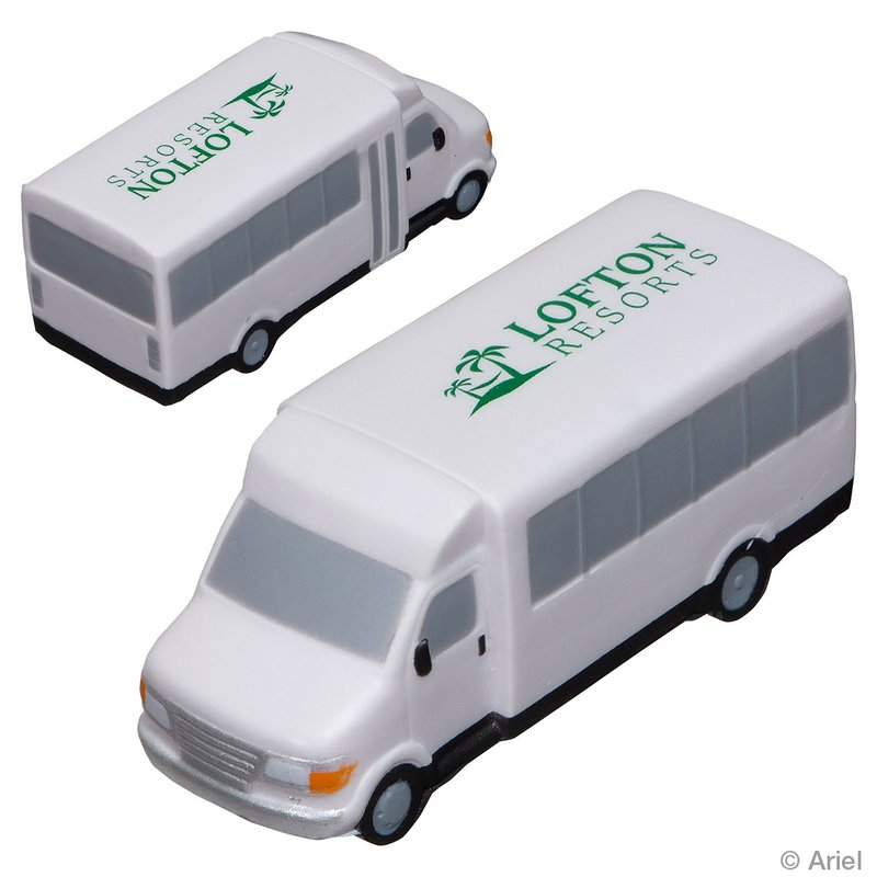 Main Product Image for Custom Printed Stress Reliever Shuttle Bus