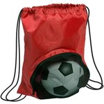 Striker Drawstring Backpack - Red