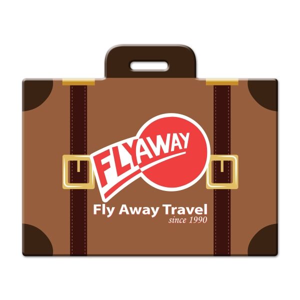 Main Product Image for Custom Printed Suitcase Shaped Luggage Tag