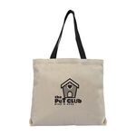 Sumatra - Cotton Canvas Tote Bag - Natural-black