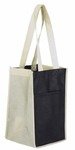 Sun Shower 4-Bottle Wine Bag - Beige/Black