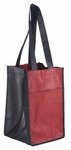 Sun Shower 4-Bottle Wine Bag - Burgundy/Black