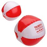 Sunburst 16- Inflatable Beach Ball - Red/White